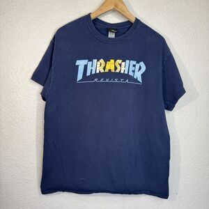 Thrasher Revista Argentina T Shirt Blue Graphic Flag 2026 World Cup Skate Men L